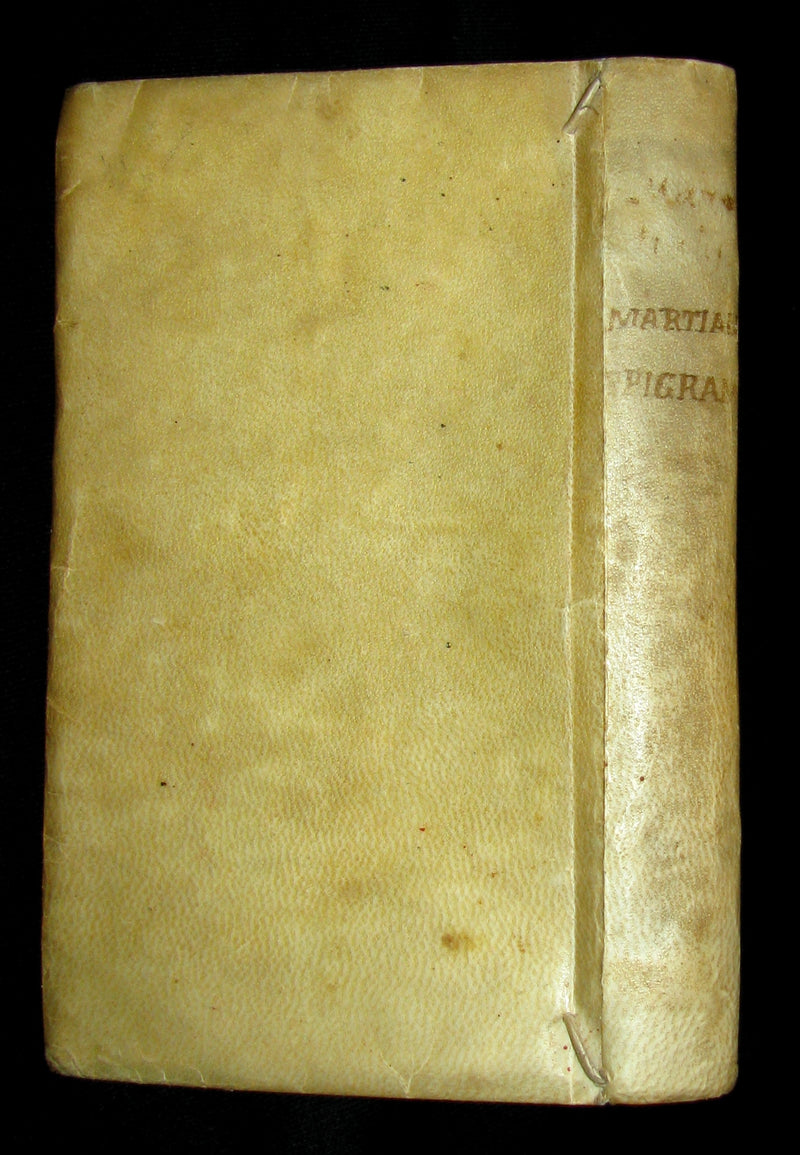 1690 Rare Latin vellum Book - MARTIAL's Epigrams - M. Val Martialis Epigrammata