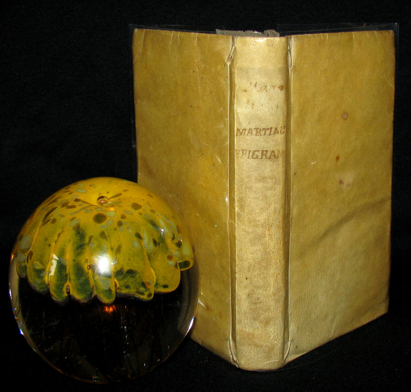1690 Rare Latin vellum Book - MARTIAL's Epigrams - M. Val Martialis Epigrammata