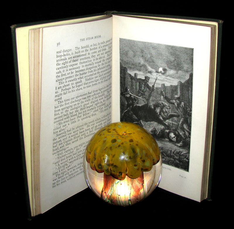 1890 Scarce Jules Verne Book - TIGERS AND TRAITORS  being the second part of The Steam House