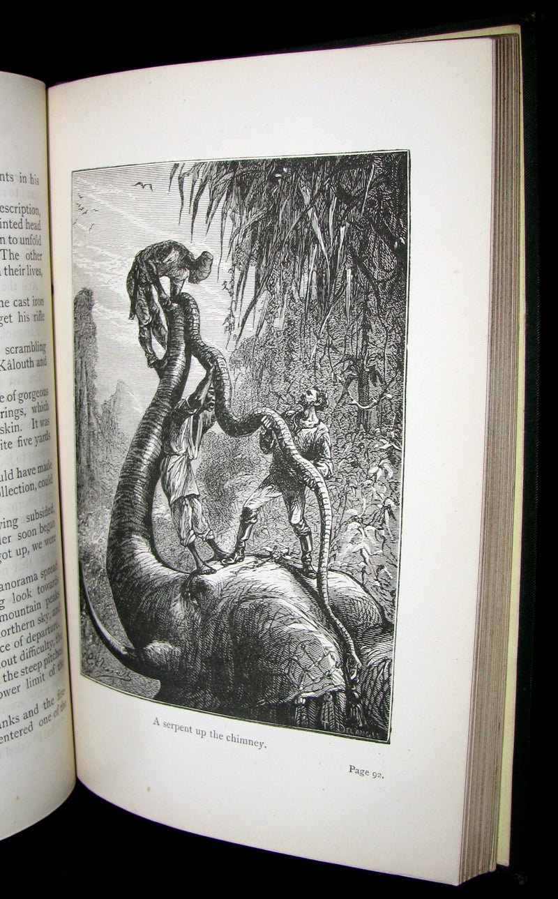 1890 Scarce Jules Verne Book - TIGERS AND TRAITORS  being the second part of The Steam House