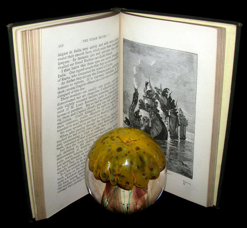 1890 Scarce Jules Verne Book - TIGERS AND TRAITORS  being the second part of The Steam House