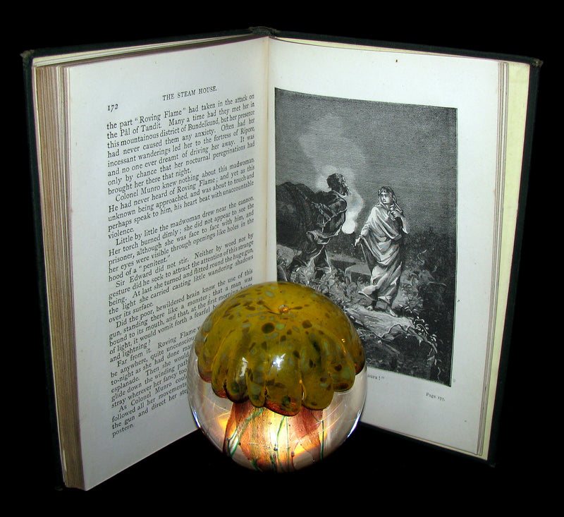 1890 Scarce Jules Verne Book - TIGERS AND TRAITORS  being the second part of The Steam House