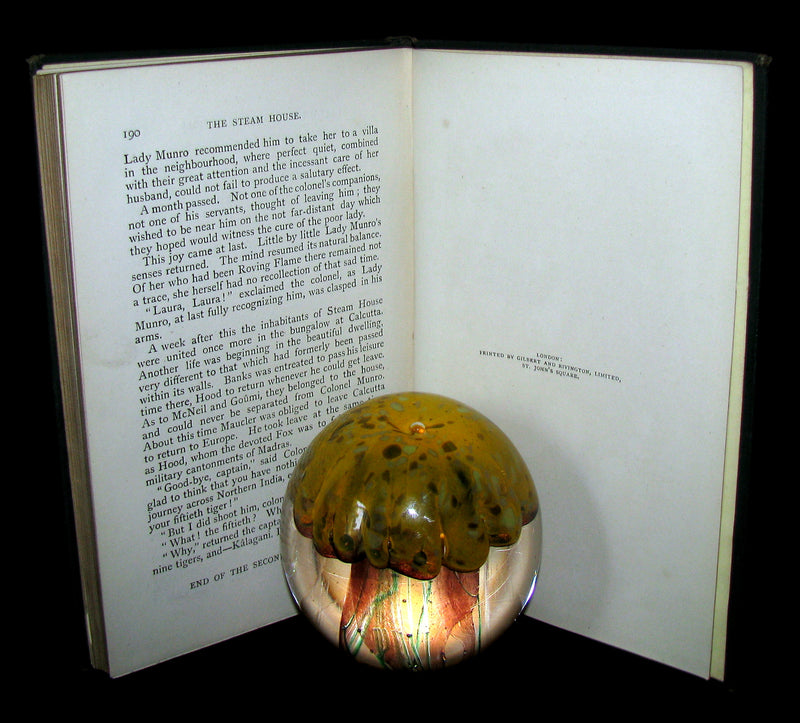 1890 Scarce Jules Verne Book - TIGERS AND TRAITORS  being the second part of The Steam House