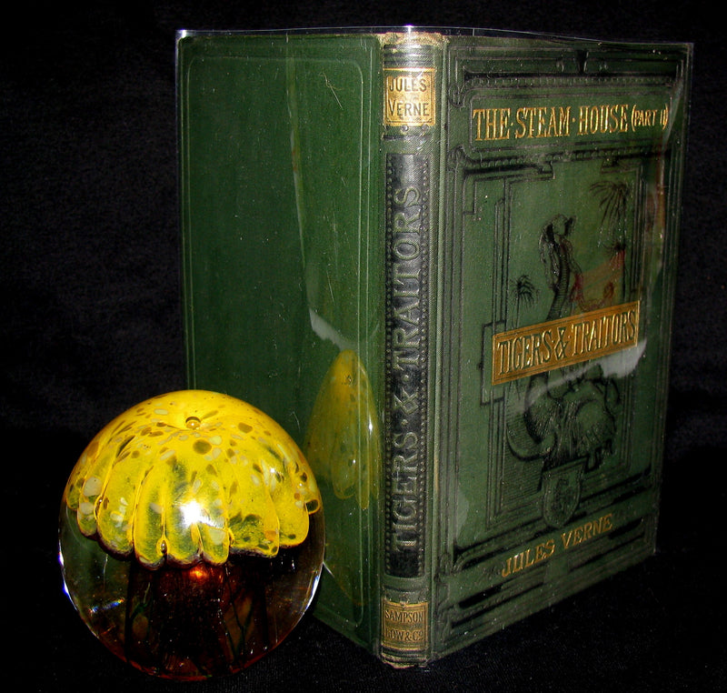 1890 Scarce Jules Verne Book - TIGERS AND TRAITORS  being the second part of The Steam House