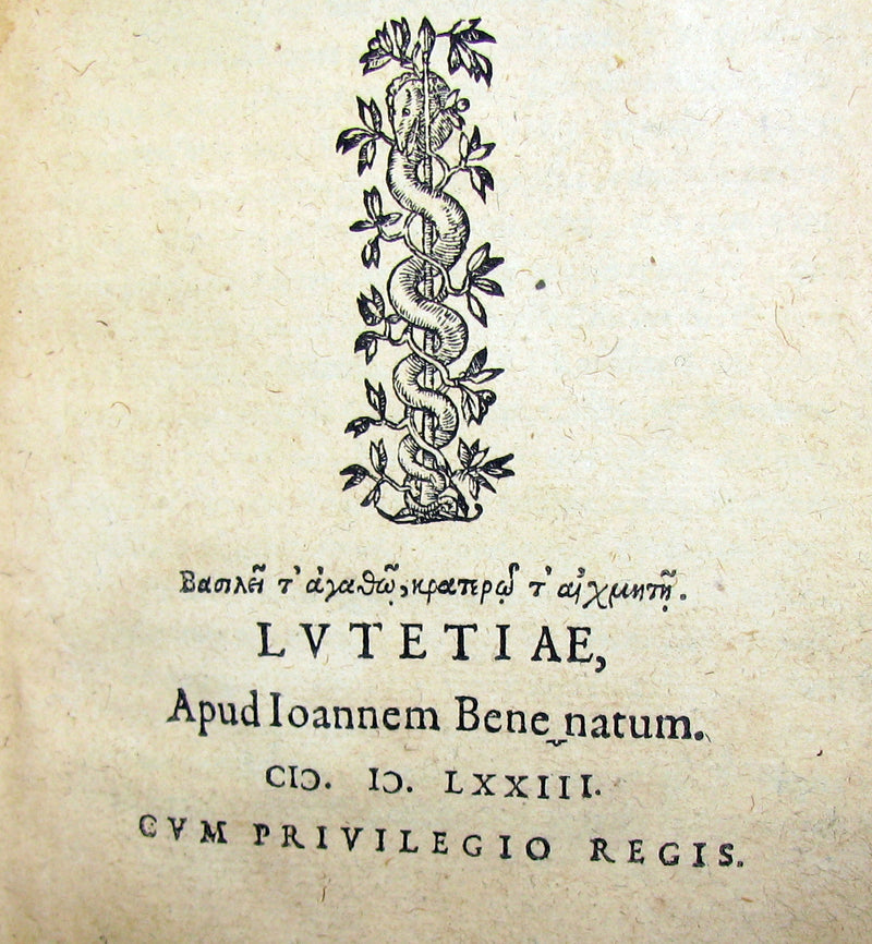 1573 Scarce Latin vellum Book - Letters of Cicero to his friend Atticus - Epistolarum ad Atticum