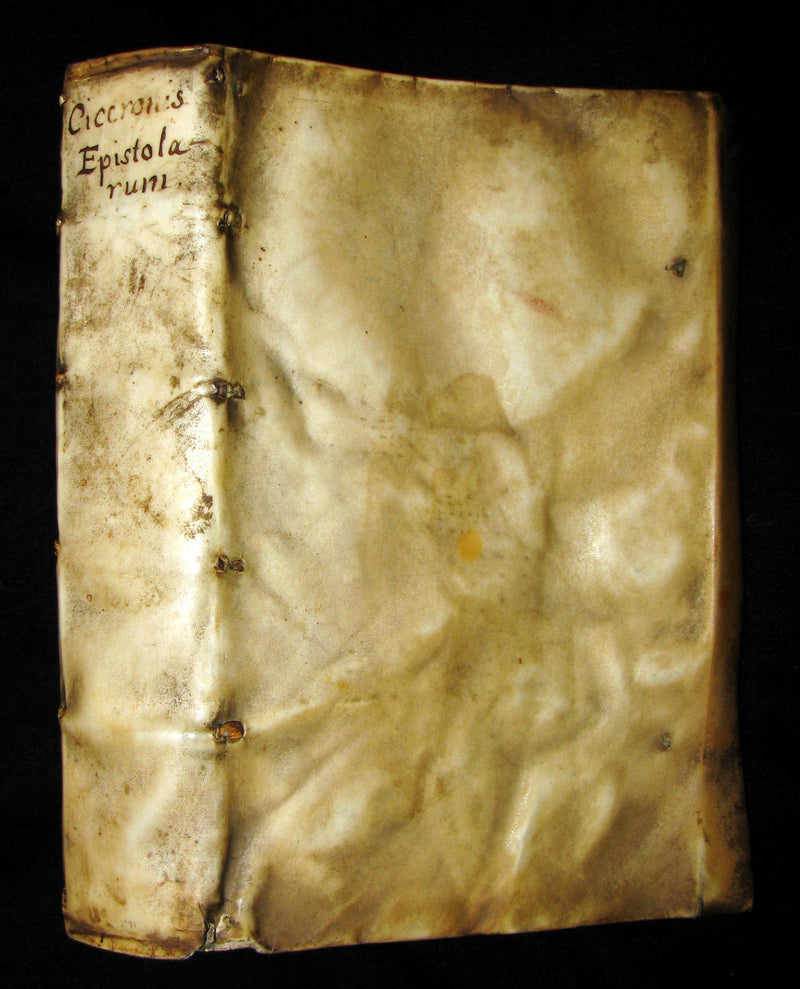 1573 Scarce Latin vellum Book - Letters of Cicero to his friend Atticus - Epistolarum ad Atticum