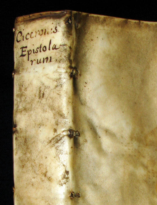 1573 Scarce Latin vellum Book - Letters of Cicero to his friend Atticus - Epistolarum ad Atticum