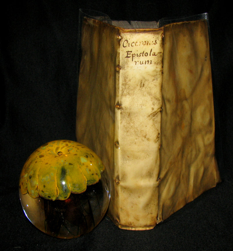 1573 Scarce Latin vellum Book - Letters of Cicero to his friend Atticus - Epistolarum ad Atticum