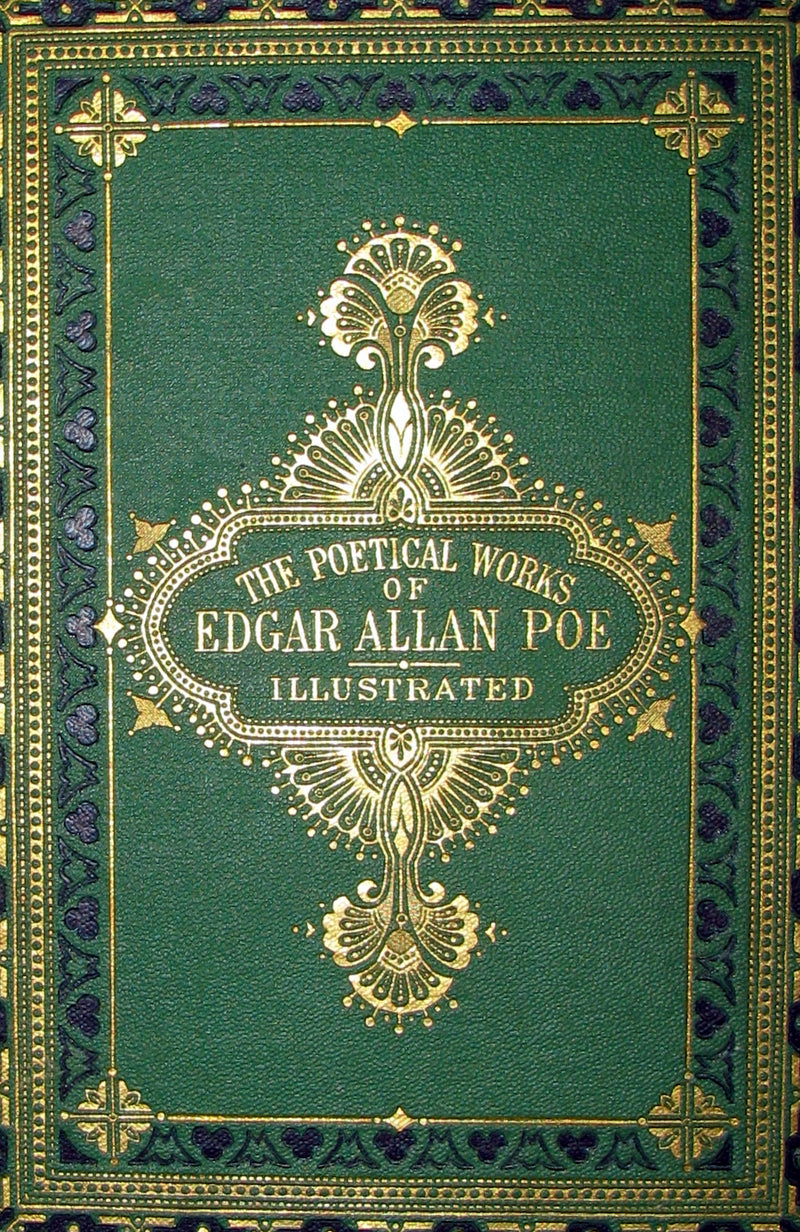 1870 Rare Victorian Book - The Poetical Works of Edgar Allan POE (The Raven, Lenore, Ulalume, ...)