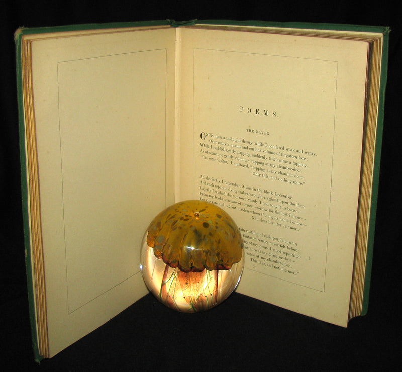 1870 Rare Victorian Book - The Poetical Works of Edgar Allan POE (The Raven, Lenore, Ulalume, ...)