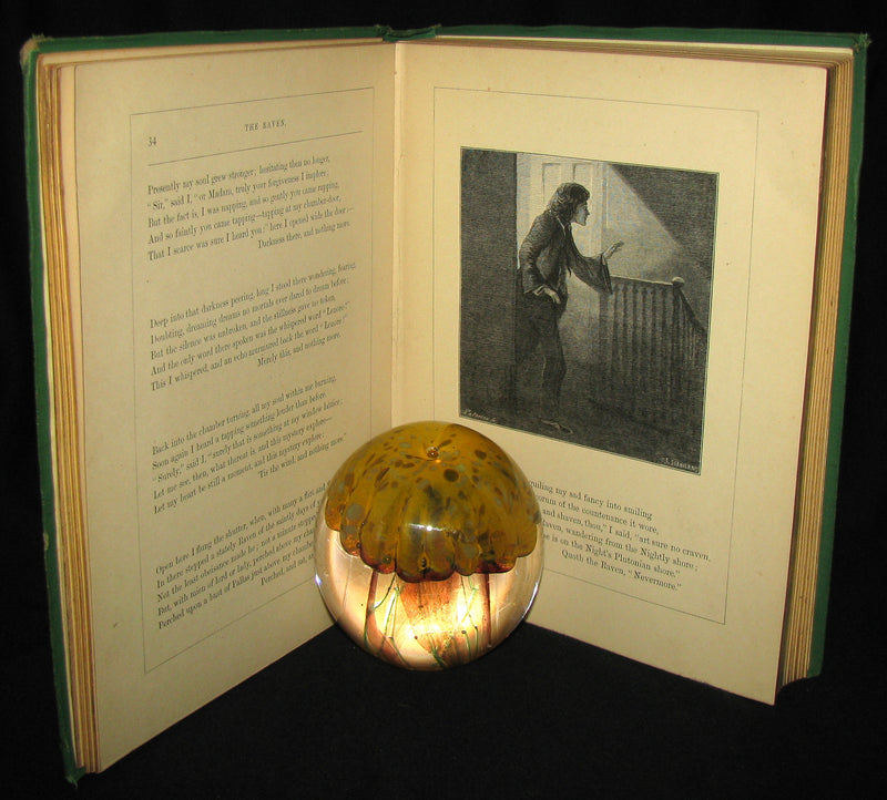 1870 Rare Victorian Book - The Poetical Works of Edgar Allan POE (The Raven, Lenore, Ulalume, ...)