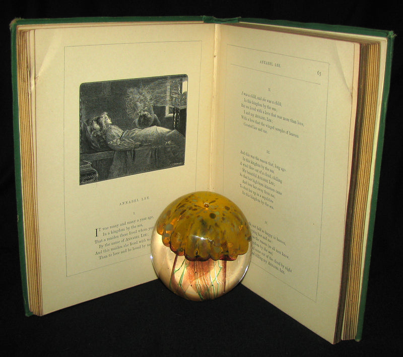 1870 Rare Victorian Book - The Poetical Works of Edgar Allan POE (The Raven, Lenore, Ulalume, ...)