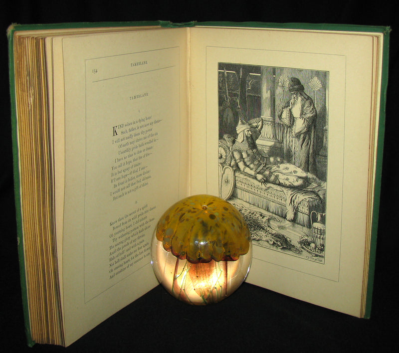 1870 Rare Victorian Book - The Poetical Works of Edgar Allan POE (The Raven, Lenore, Ulalume, ...)