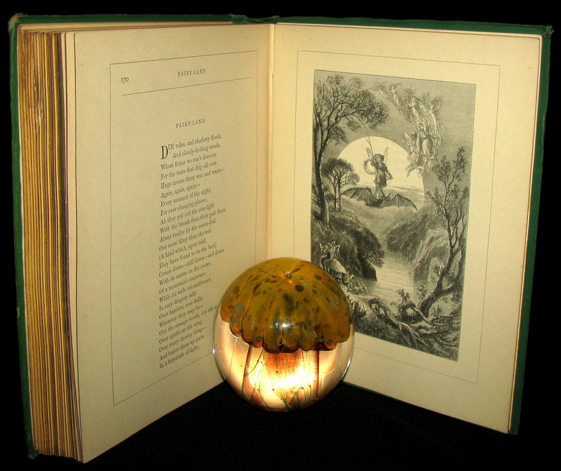 1870 Rare Victorian Book - The Poetical Works of Edgar Allan POE (The Raven, Lenore, Ulalume, ...)