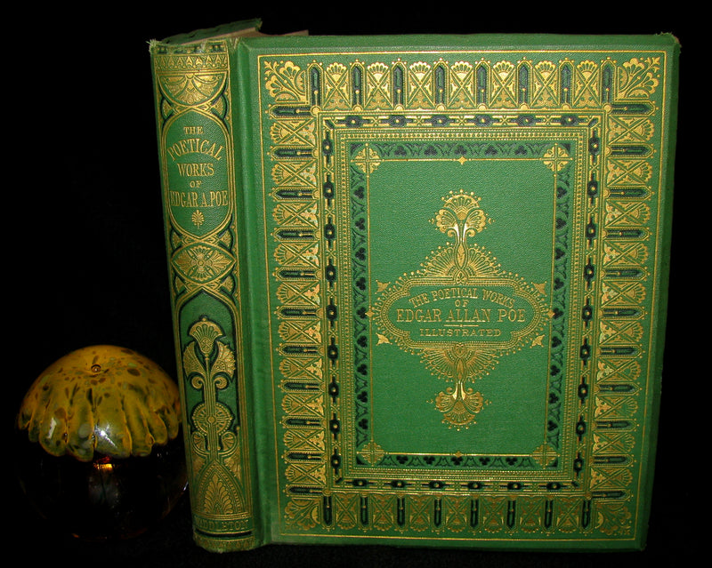1870 Rare Victorian Book - The Poetical Works of Edgar Allan POE (The Raven, Lenore, Ulalume, ...)