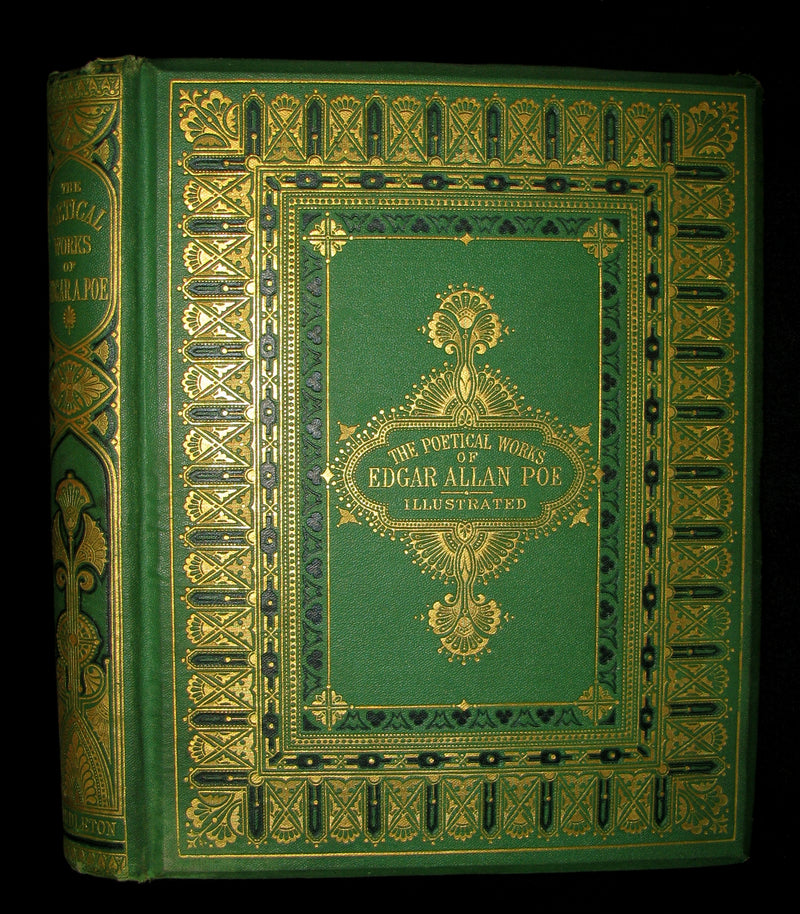 1870 Rare Victorian Book - The Poetical Works of Edgar Allan POE (The Raven, Lenore, Ulalume, ...)
