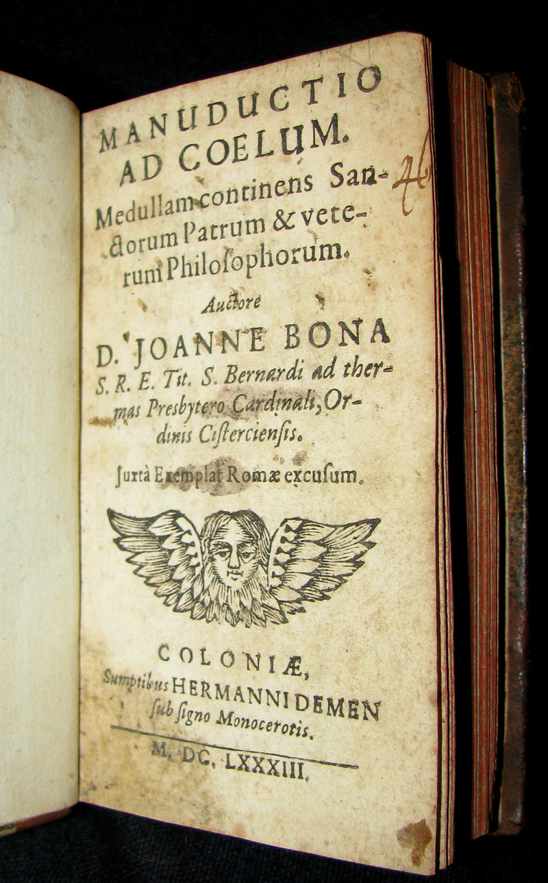 1683 Rare Latin Book - The Guide to Heaven by Giovanni Bona - Manuductio Ad Coelum