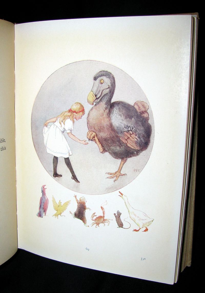1920 Rare Book -  Alice's Adventures in Wonderland with 48 Coloured Plates By Margaret W. Tarrant
