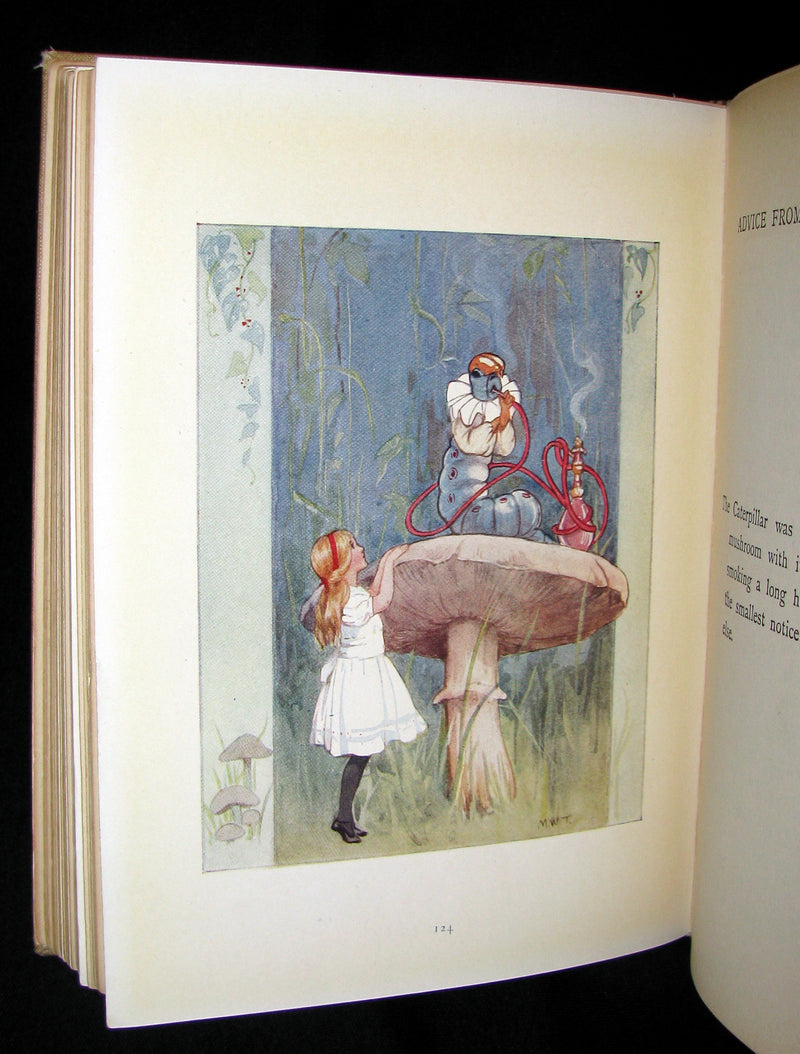 1920 Rare Book -  Alice's Adventures in Wonderland with 48 Coloured Plates By Margaret W. Tarrant