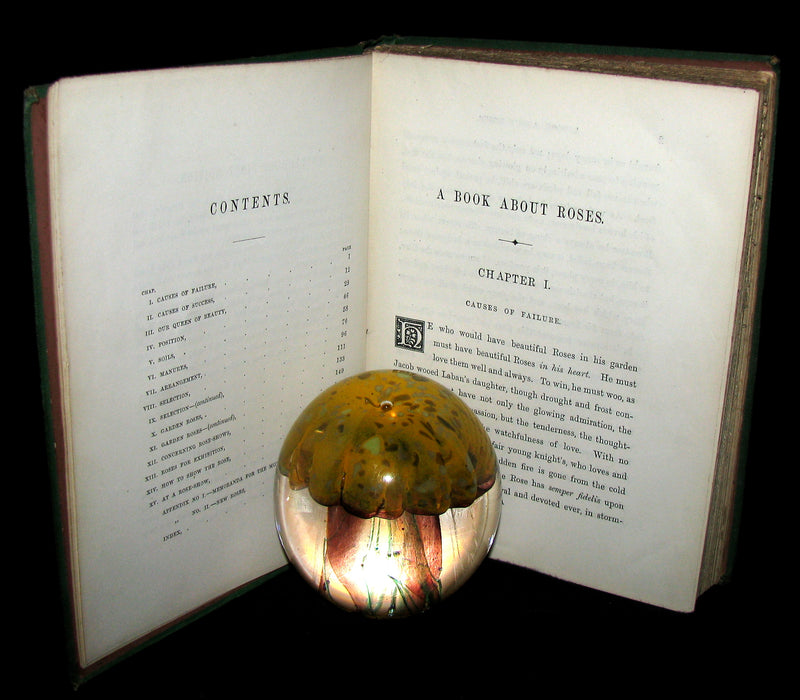 1870 Rare Victorian Gardening Book -  A book about Roses : How to grow and show them