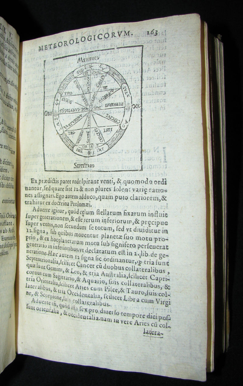 1589 Scarce Latin vellum Book - Philosophy of Aristotle, including his Meteorology Treatise.