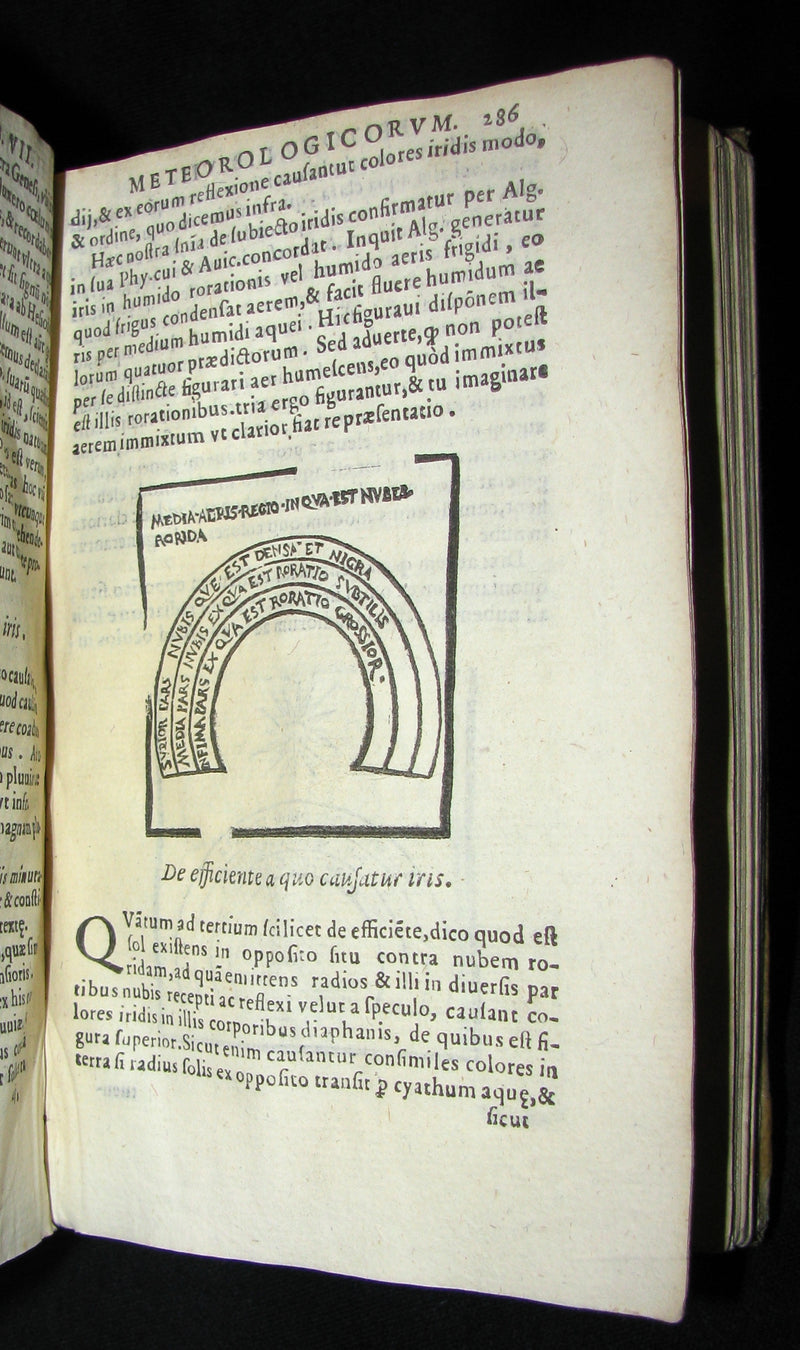 1589 Scarce Latin vellum Book - Philosophy of Aristotle, including his Meteorology Treatise.