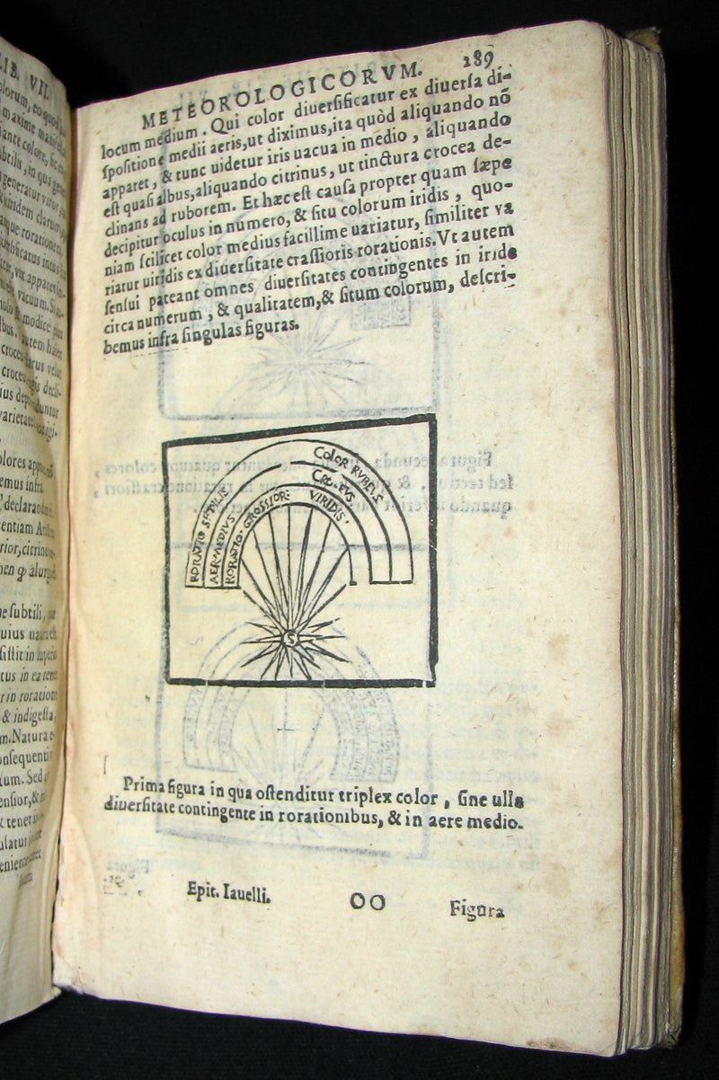 1589 Scarce Latin vellum Book - Philosophy of Aristotle, including his Meteorology Treatise.