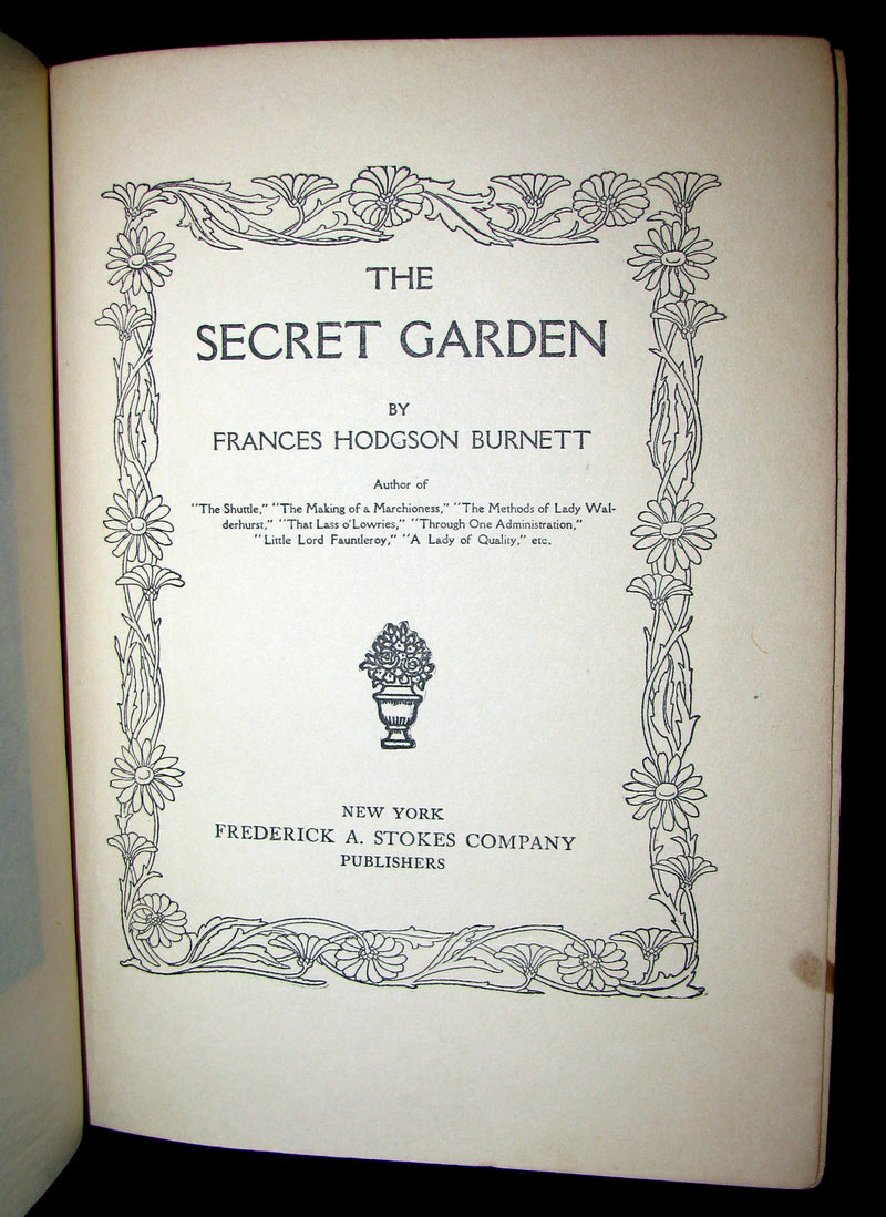 1911 Rare First Edition - The Secret Garden by Frances Hodgson Burnett