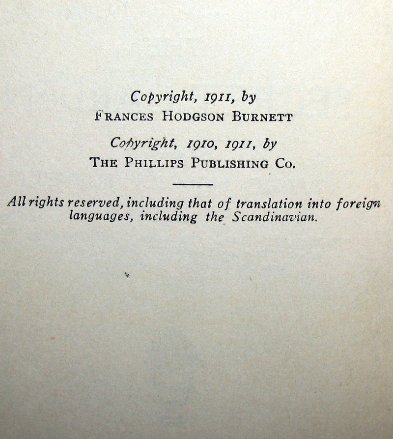 1911 Rare First Edition - The Secret Garden by Frances Hodgson Burnett