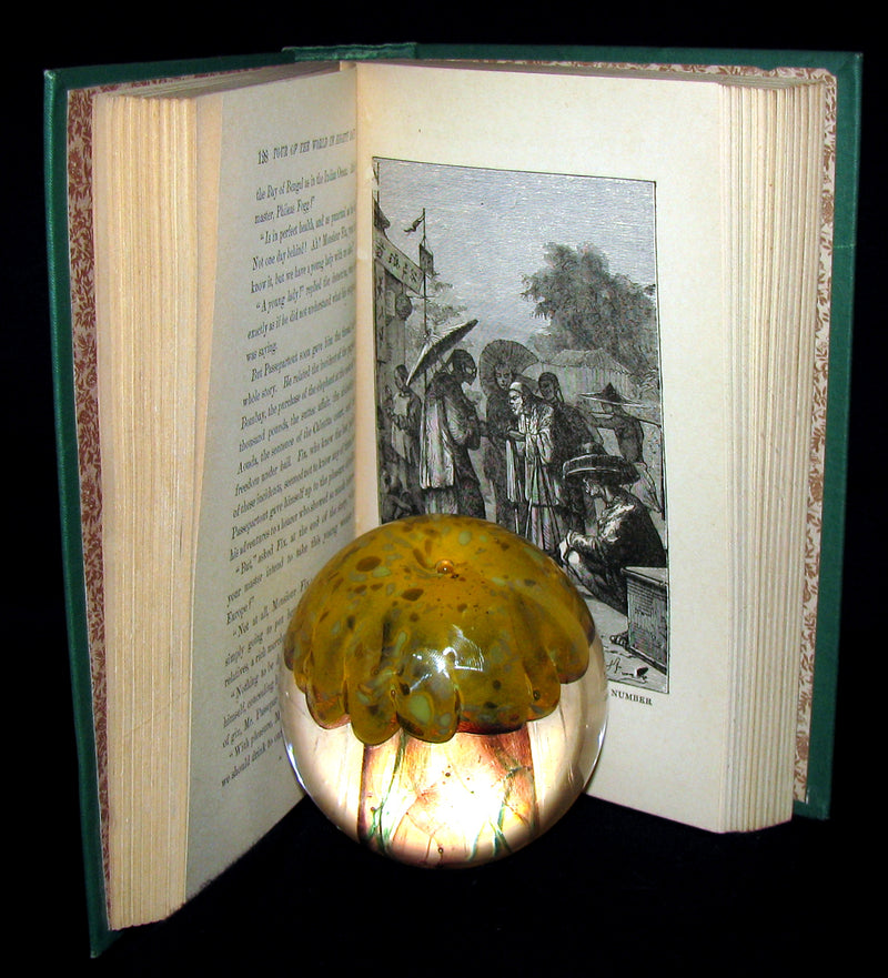 1883 Rare Book - The Tour of the World in Eighty Days by Jules Verne - Rare early edition