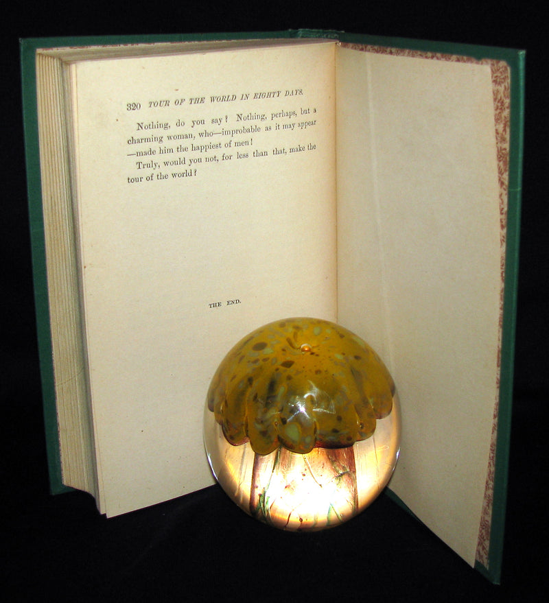 1883 Rare Book - The Tour of the World in Eighty Days by Jules Verne - Rare early edition