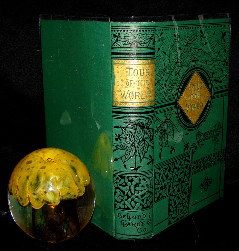 1883 Rare Book - The Tour of the World in Eighty Days by Jules Verne - Rare early edition