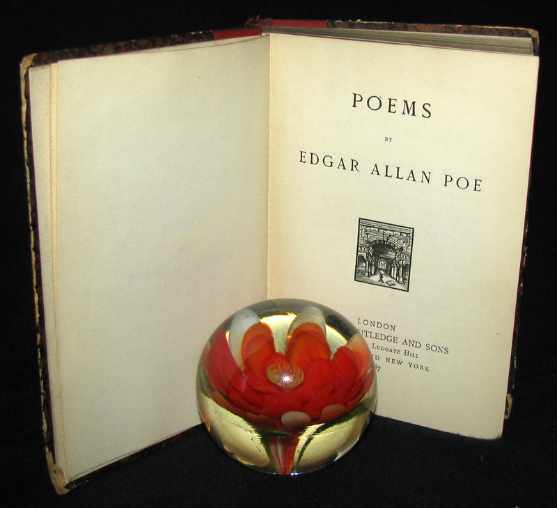 1887 Rare Book - Poems by Edgar Allan POE (The Raven, Lenore, Ulalume, ...)