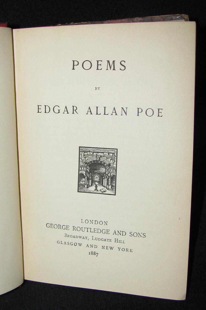 1887 Rare Book - Poems by Edgar Allan POE (The Raven, Lenore, Ulalume, ...)