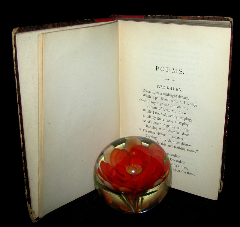1887 Rare Book - Poems by Edgar Allan POE (The Raven, Lenore, Ulalume, ...)