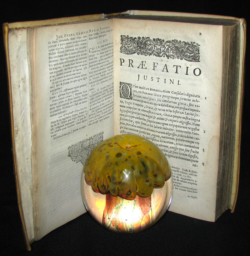 1669 Rare Latin vellum Book - Justin's History of the Kings of Macedonia - Justinus