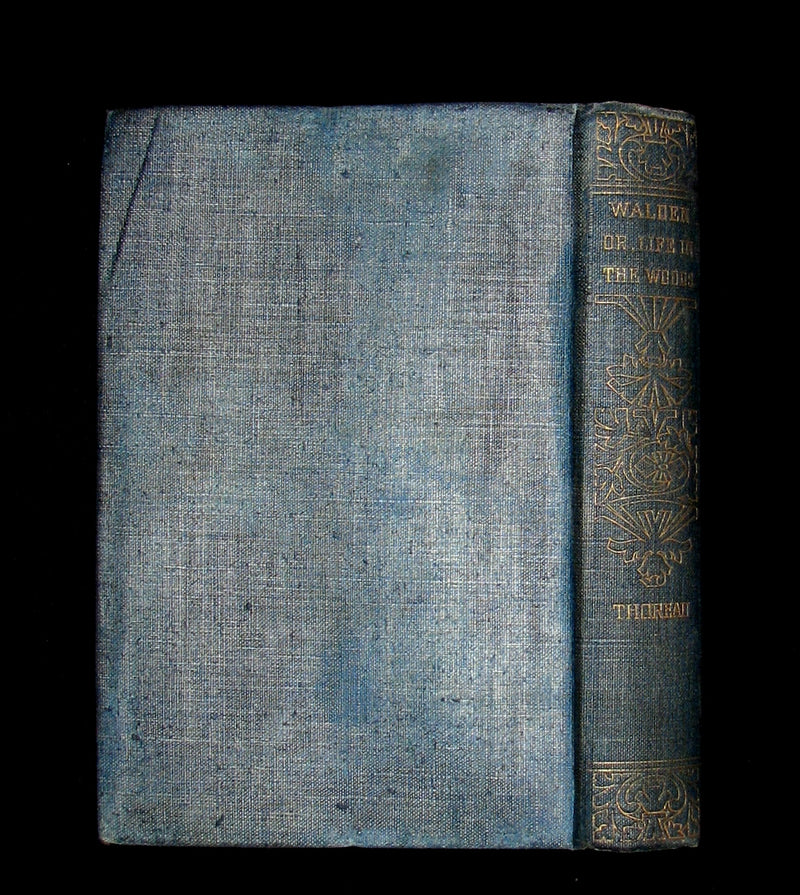1886 Rare Victorian Book - WALDEN by Henry David Thoreau  with an introductory note by Will H Dircks