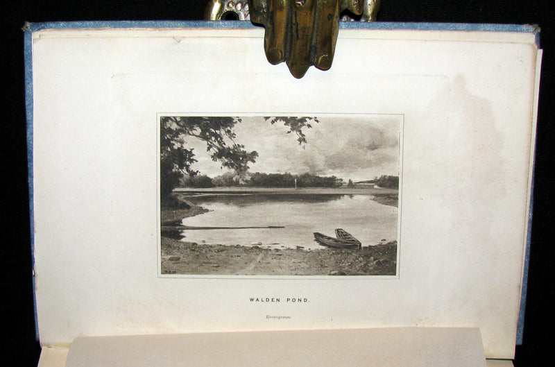 1886 Rare Victorian Book - WALDEN by Henry David Thoreau  with an introductory note by Will H Dircks