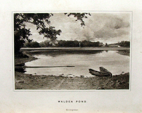 1886 Rare Victorian Book - WALDEN by Henry David Thoreau  with an introductory note by Will H Dircks