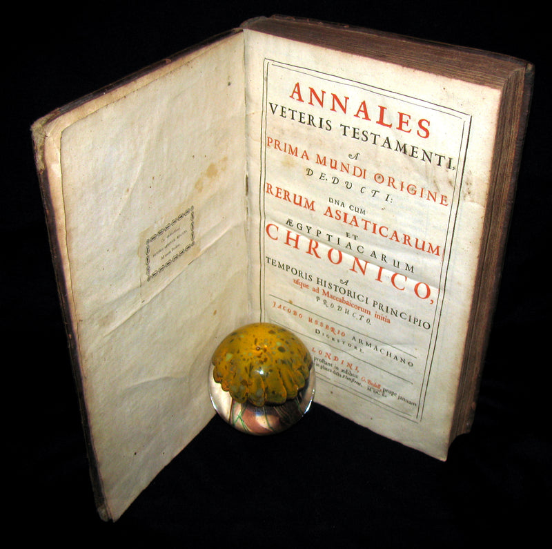 1650 Scarce 1stED Latin Book - Ussher Chronology -  James Ussher Annals of the Old Testament
