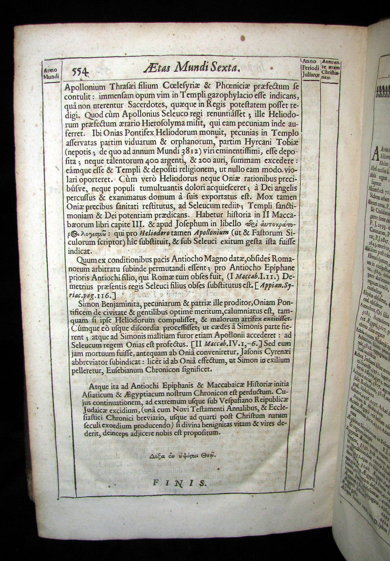 1650 Scarce 1stED Latin Book - Ussher Chronology -  James Ussher Annals of the Old Testament
