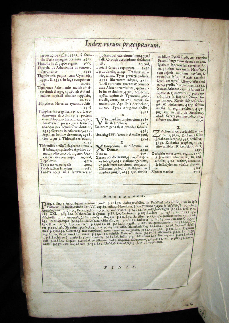 1650 Scarce 1stED Latin Book - Ussher Chronology -  James Ussher Annals of the Old Testament