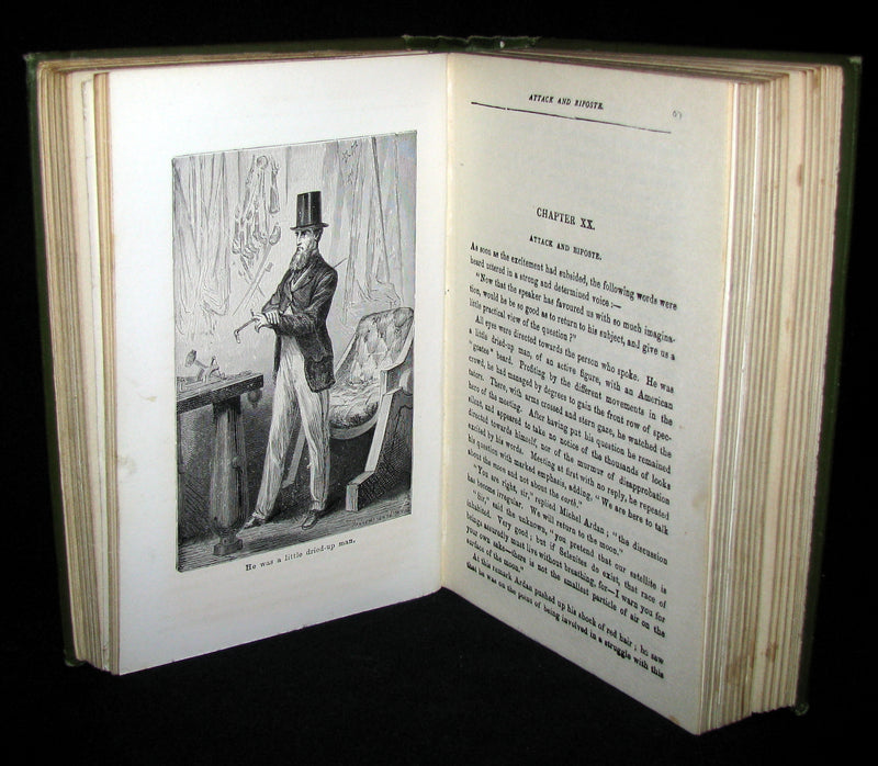 1907 Rare Book - JULES VERNE - From the Earth to the Moon, Direct in 97 hours 20 minutes