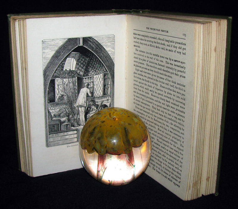 1907 Rare Book - JULES VERNE - From the Earth to the Moon, Direct in 97 hours 20 minutes