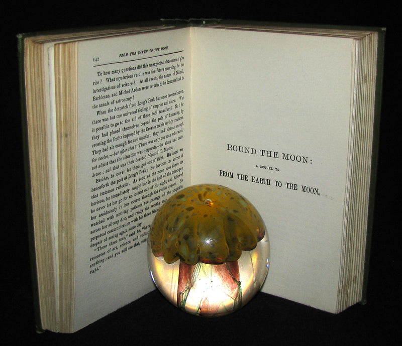 1907 Rare Book - JULES VERNE - From the Earth to the Moon, Direct in 97 hours 20 minutes