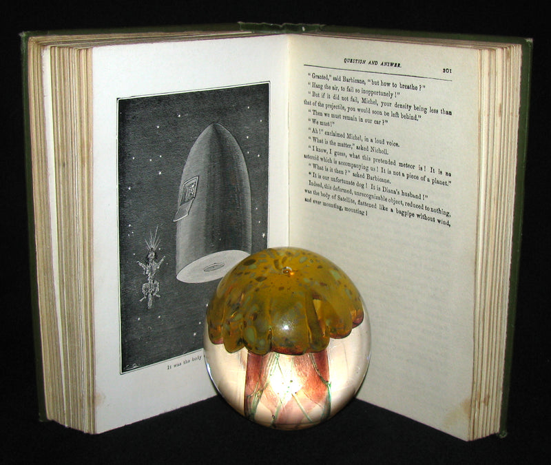 1907 Rare Book - JULES VERNE - From the Earth to the Moon, Direct in 97 hours 20 minutes