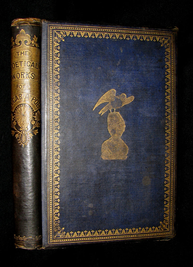 1860 Rare Victorian Book - The Poetical Works of EDGAR ALLAN POE. Illustrated.