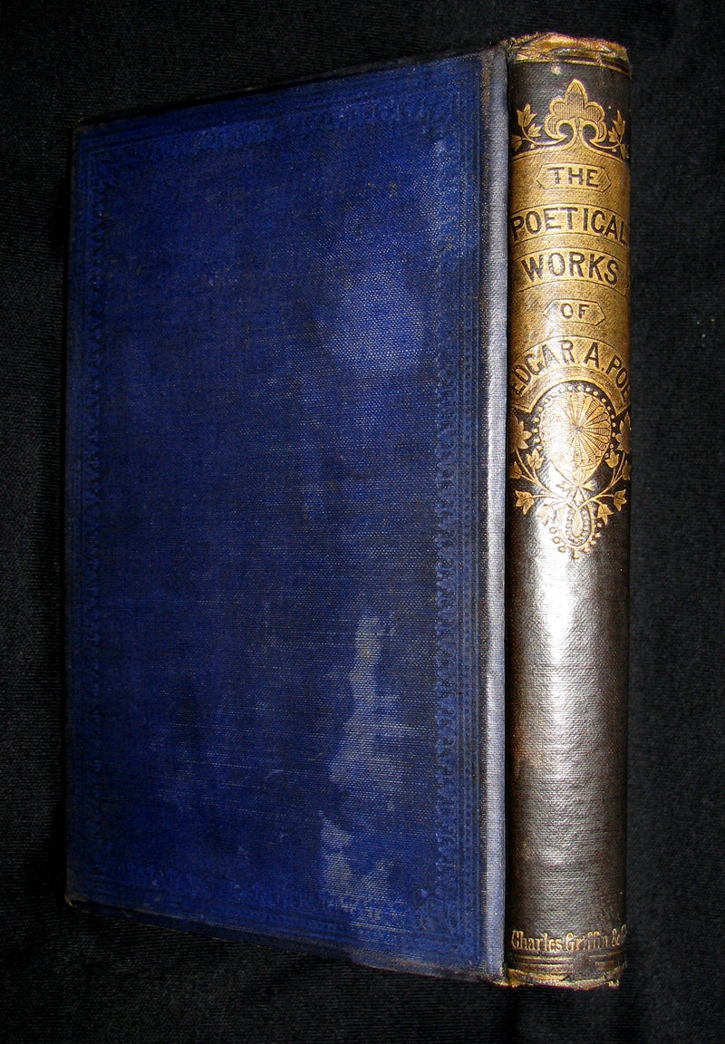 1860 Rare Victorian Book - The Poetical Works of EDGAR ALLAN POE. Illustrated.