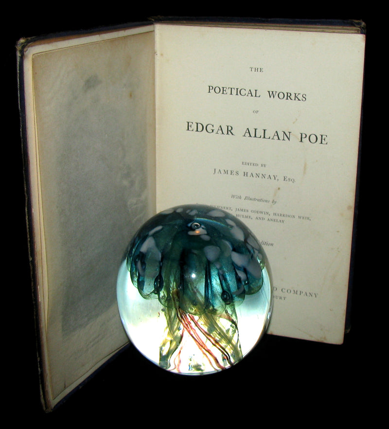 1860 Rare Victorian Book - The Poetical Works of EDGAR ALLAN POE. Illustrated.