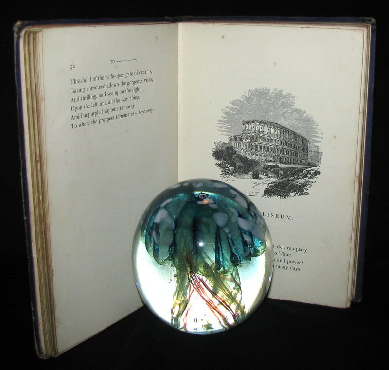 1860 Rare Victorian Book - The Poetical Works of EDGAR ALLAN POE. Illustrated.